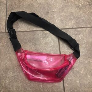 NYX Pink Transparent Makeup Bag
